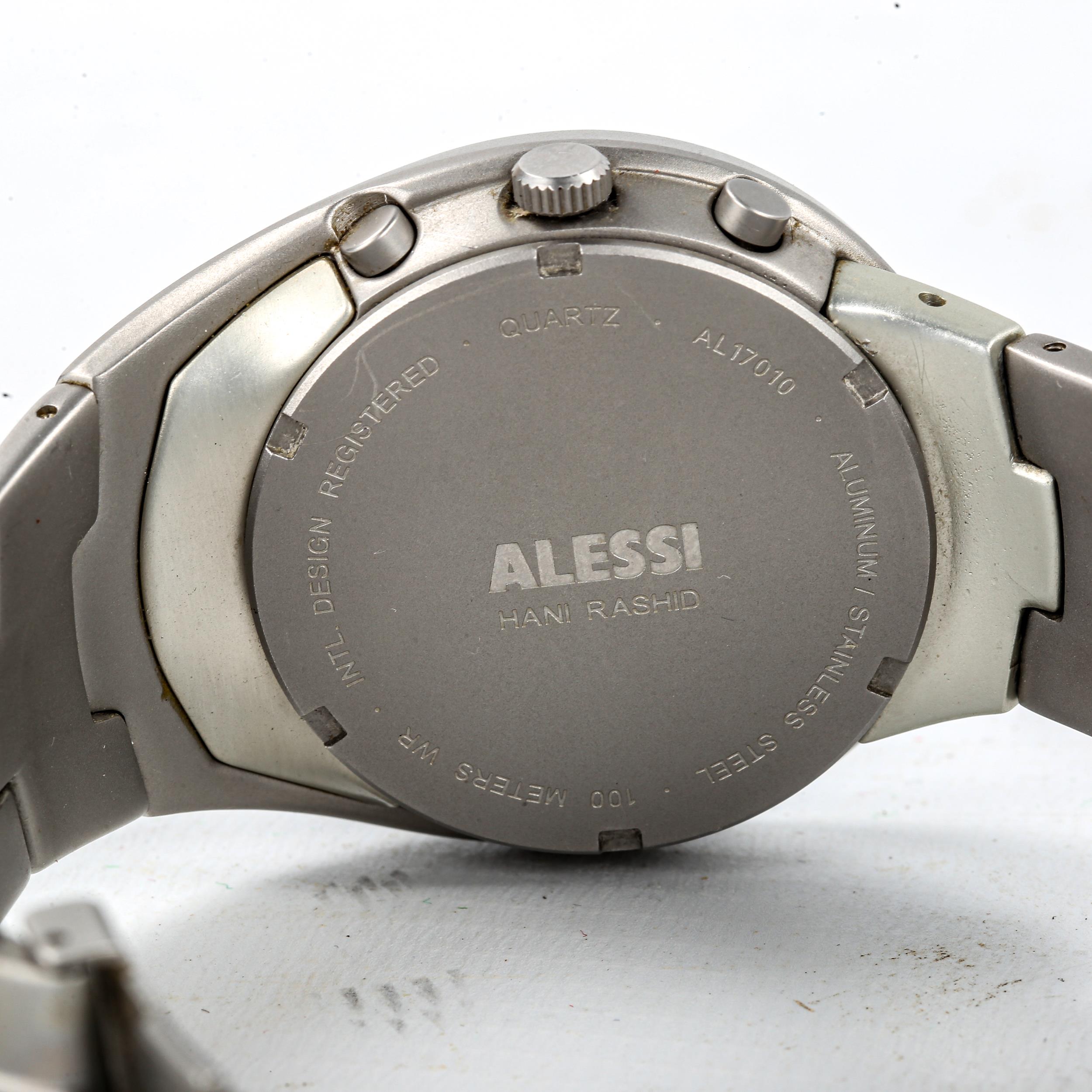 HANI RASHID for Alessi, a stainless steel bracelet chronograph watch Good working order, good - Image 4 of 4