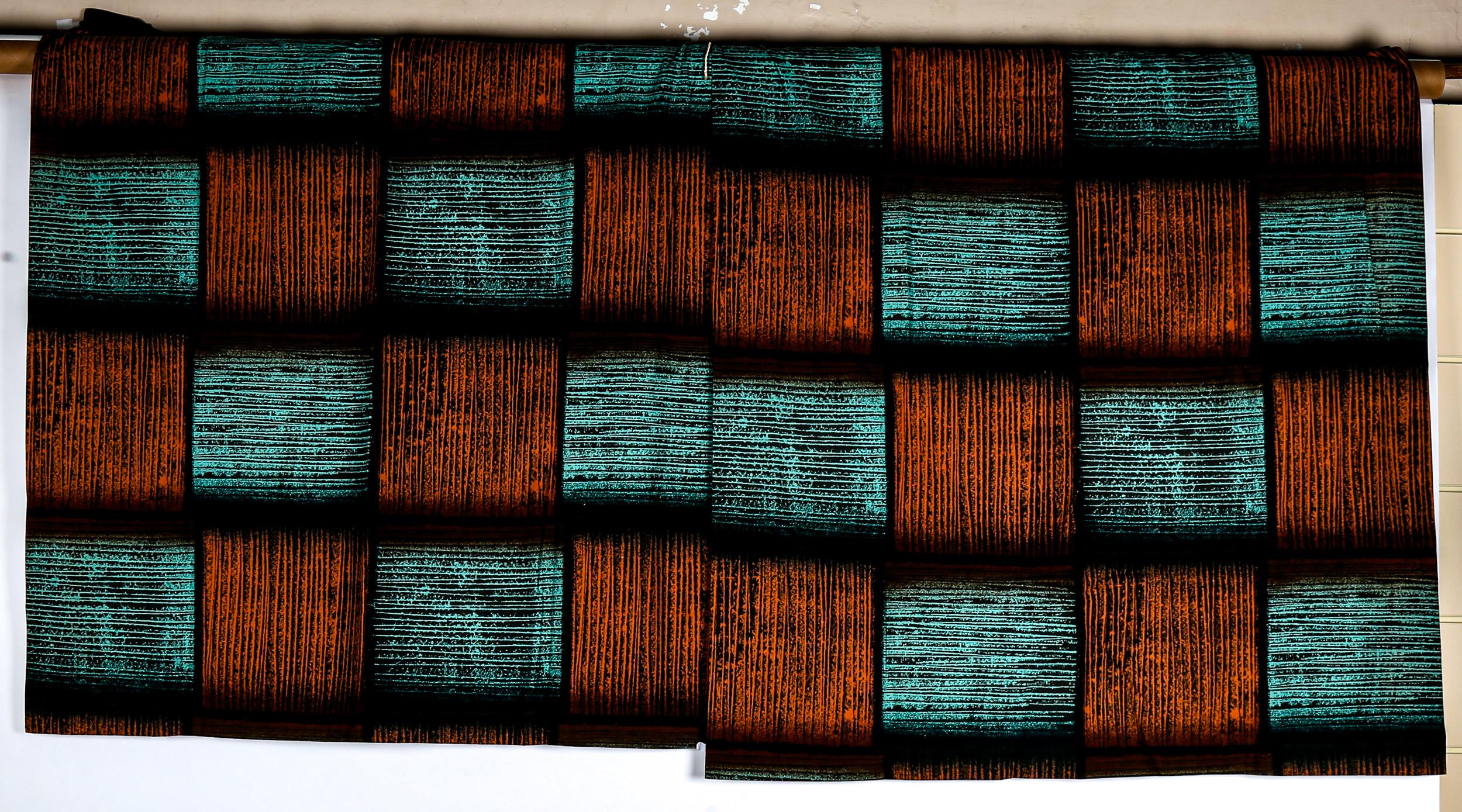 A pair of 1960s fabric curtain panels - Image 2 of 4