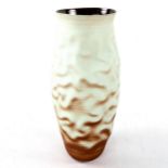 NICHOLAS ARROYAVE-PORTELA, crumpled form vase, impressed maker's mark, height 42cm Good condition,