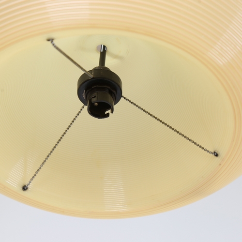 JOHN AND SYLVIA REID, Heifetz Rotaflex pendant lampshade in coiled cellulose acetate, with - Image 2 of 4