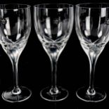 A set of 6 ROSENTHAL Studio-line Iris water glasses, with paper labels and etched base, height 21.