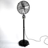 CINNI, a 1950s design large floor standing pedestal fan, with maker's marks, height 167cm Good
