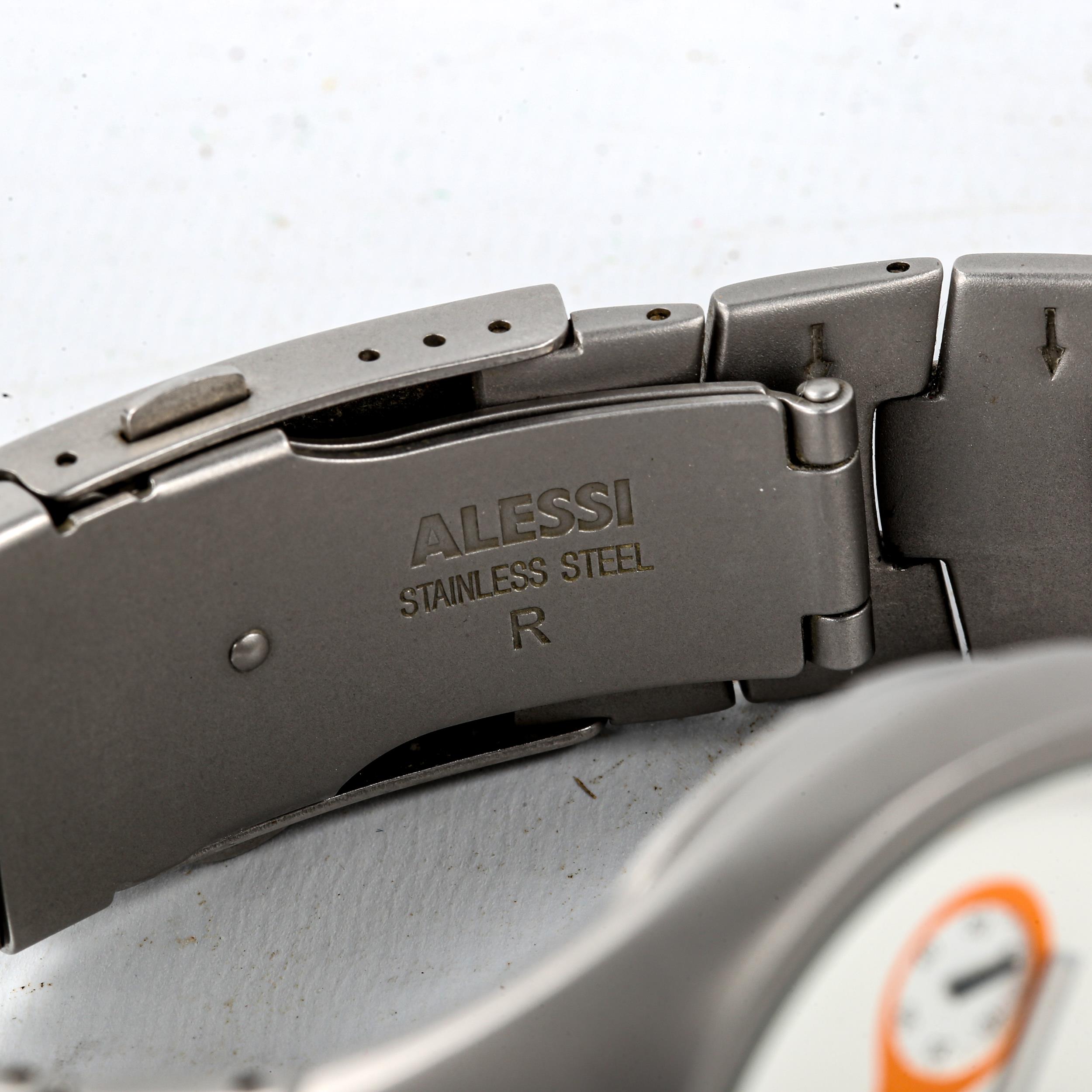 HANI RASHID for Alessi, a stainless steel bracelet chronograph watch Good working order, good - Image 3 of 4