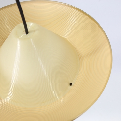 JOHN AND SYLVIA REID, Heifetz Rotaflex pendant lampshade in coiled cellulose acetate, with - Image 4 of 4