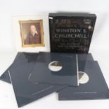 Winston S Churchill, His Memoirs And His Speeches 1918 - 1945 (album of vinyl LPs)