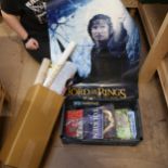 Lord of the Rings posters, Harry Potter book etc
