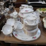 Royal Grafton bone china dinner service for 12 people, including tureens and serving plates