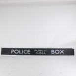 A Vintage Police Box perspex sign, length 122cm