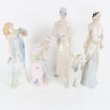 A group of 4 Royal Doulton Reflections figures, tallest 33cm
