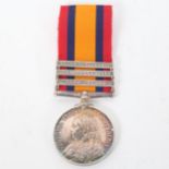 A Queen Victorian South Africa medal with 3 bars, to 8370 Pte J Slane Scottish Rifles