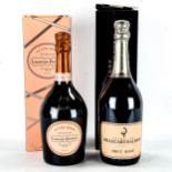 2 bottles of Rose Champagne, Laurent Perrier Cuvee Rose and Billecart-Salmon Brut Rose, both boxed