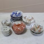 A group of Oriental porcelain bowls