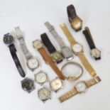 Various gent's quartz and mechanical wristwatches, to include Seiko, Timex, Ingersoll, Smiths etc