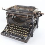 Vintage Underwood Standard No. 5 typewriter, barrel length 25cm