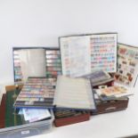 A large quantity of various postage stamps, albums, First Day Covers etc (2 boxes)