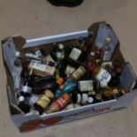 A box of miniature spirit bottles, Gin etc