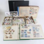 Various Vintage postage stamps, albums, collections etc (boxful)