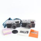 OLYMPUS - 2 x Vintage Trip 35mm compact film cameras (2)