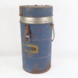 A Second World War Period Thermos flask meal container, with fitted pods and carrying handle
