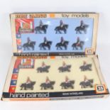 2 boxed Britains hand painted lead "Eyes Right" Regimental toy model figures, model nos. 7830 and