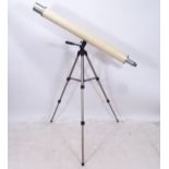 A modern astronomical telescope, with a Velbon CX640 tripod