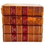 A New And Complete History Of The County Of Kent, by W H Ireland, 4 volumes, leather-bound,