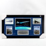 A group of Concorde photographs commemorating 40th Anniversary, signed by Mike Bannister Chief