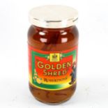 A jar of Robertson's Golden Shred Marmalade, with hallmarked silver lid, boxed
