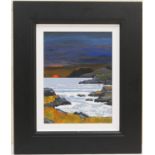 David Barnes (Contemporary), 'Sunset over Anglesey', oil on board, signed and inscribed verso,