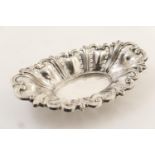 Late Victorian silver oval dish, by William Hutton & Sons, London 1896, pierced and with baroque