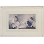 Sir William Russell Flint (1880-1969), Interlude, reprographic coloured print, signed in pencil by
