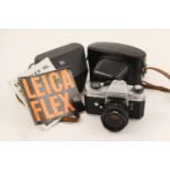 Leicaflex SL camera, no. 1242067, circa 1968-74, with Summicron-R 50mm f/2 lens, no. 2366473; all
