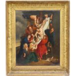 English School (19th Century), Christ's Descent from the Cross, after Reubens, oil on canvas, 53cm x