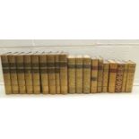 Quantity of leather bound books including Henry Walters 'A History of England' (7 Vols); Macaulay '