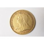 Victoria sovereign, 1894, Melbourne Mint (EF), weight approx. 8g