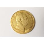 William IV sovereign, 1833 (VF), weight approx. 7.9g