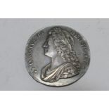 George II crown, 1732, young head (VF)