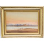 Augustus Osborne Lamplough (1877-1930), on the shores of the Nile, watercolour, signed and