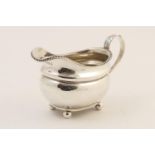 George III silver milk jug, by Rebecca Emes and Edward Barnard, London 1819, baluster form with