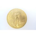 USA $20 Double Eagle, 1910, 'Saint Gaudens' (VF/EF), weight approx. 33.6g