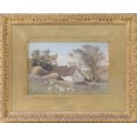 James Thomas Watts (1853-1930), Llysbach, watercolour, signed, inscribed to original label verso,