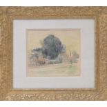 Maximilien Luce (1858-1941), St Laurent, coloured crayon, signed and titled, 19cm x 22cm Provenance: