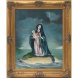 Doris Clare Zinkeisen (1898-1981), Madonna of the Island, oil on canvas, signed, 49cm x 40cm