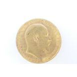 Edward VII sovereign, 1907 (EF), weight approx. 7.9g