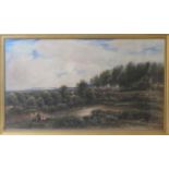 James Orrock (1829-1913), Near Milford Park (?), watercolour, signed and dated 1892, 76cm x 133cm