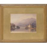 Andrew Benjamin Donaldson (1840-1919), Eilean Donan Castle, watercolour, signed and indistinctly