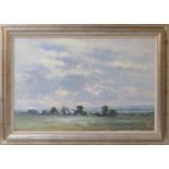 James Longueville (b.1942), Cheshire farmstead, oil on board, signed, 60cm x 90cm