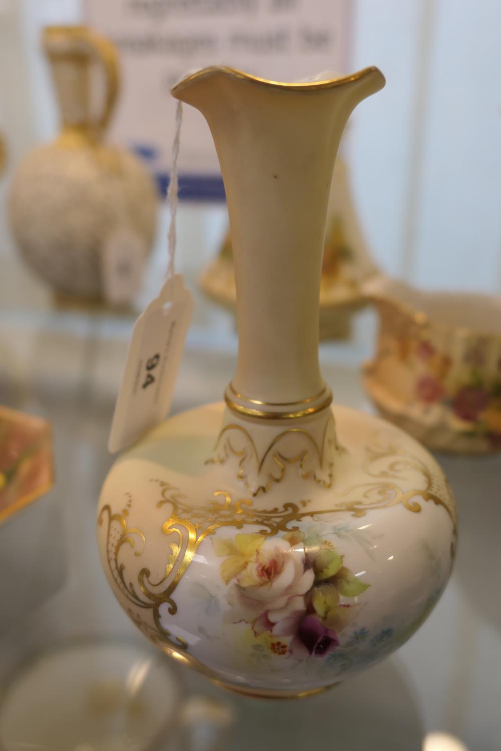 Grainger & Co. Worcester vase, circa 1897, shape G685, decorated with a view of Anne Hathaway's - Image 3 of 15