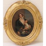 German School (mid 19th Century), Pair, 'L'abandon' and a companion picture, oils on zinc panel,