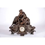 A large table clock "Bacchae"